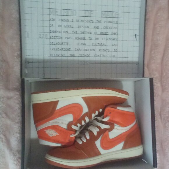 Nike Women's Air Jordan 1 High MM Desert Orange/Sail FB9891-800 Size: 7.5 NWT - Picture 2 of 14